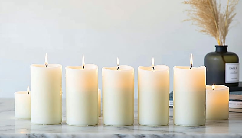Hand-poured customized candles by Ember Candles